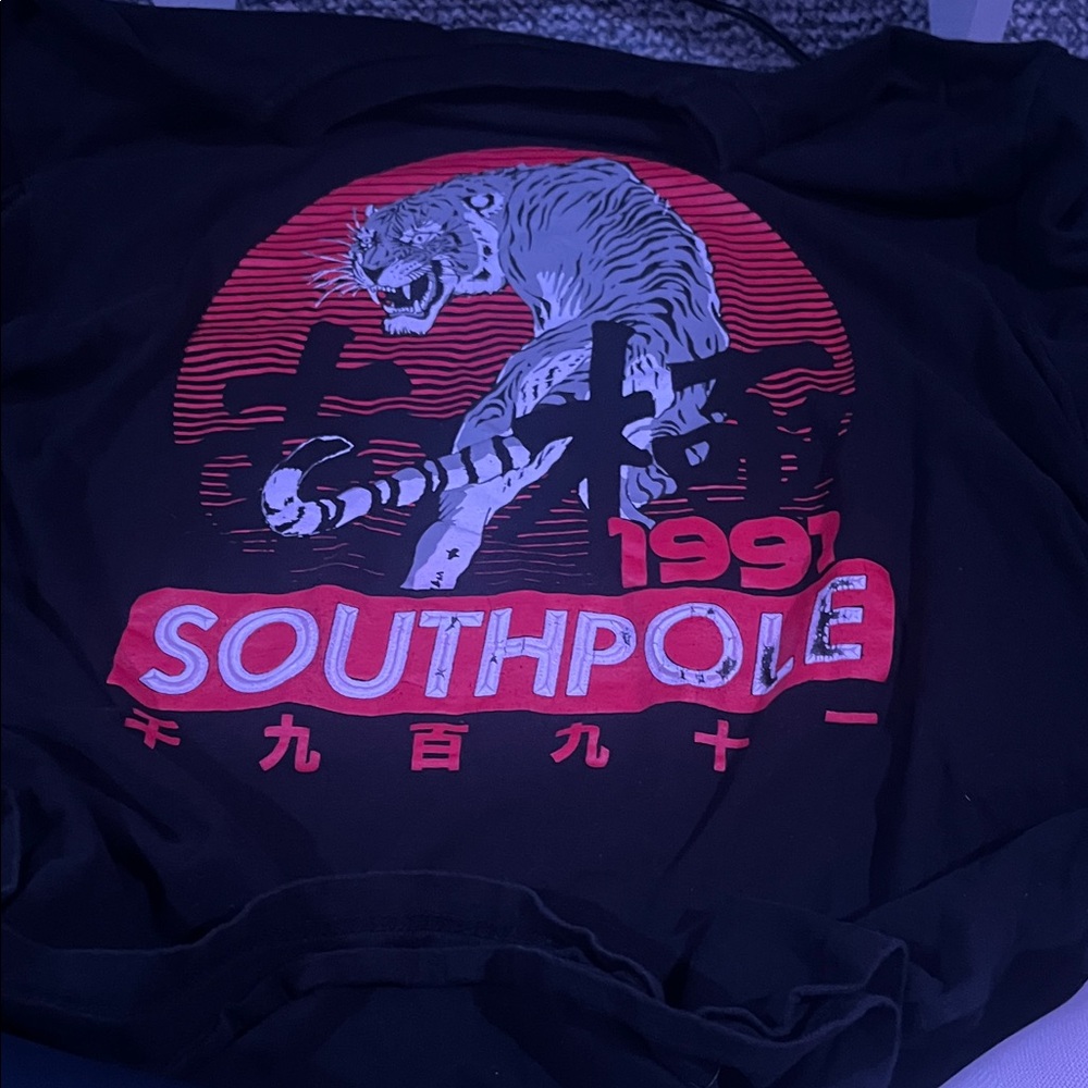 Southpole Black Tiger Graphic Tee
